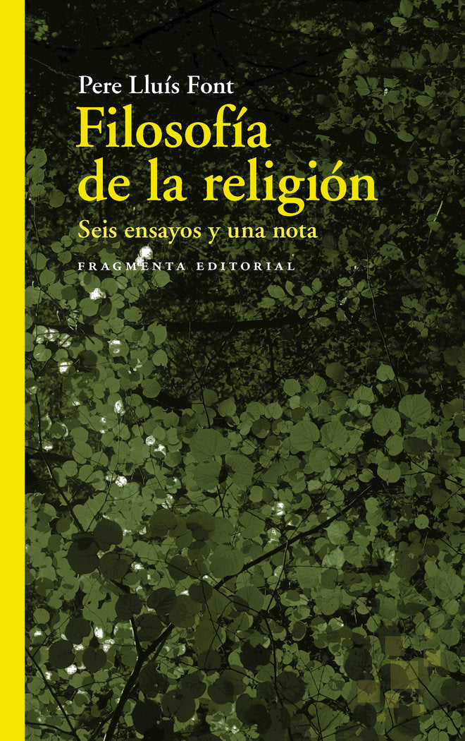 Filosofía de la religión, de Lluís Font, Pere | portada del libro