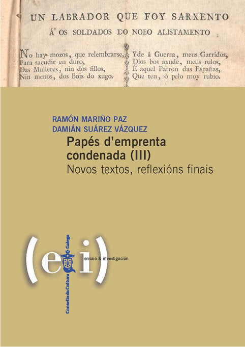 PAPES DEMPRENTA CONDENADA, de MARIÑO PAZ, RAMON | portada del libro