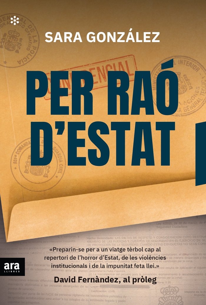 Per raó d'Estat, de González Muñoz, Sara | portada del libro