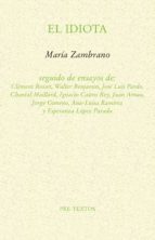 IDIOTA, EL, de María Zambrano | portada del libro