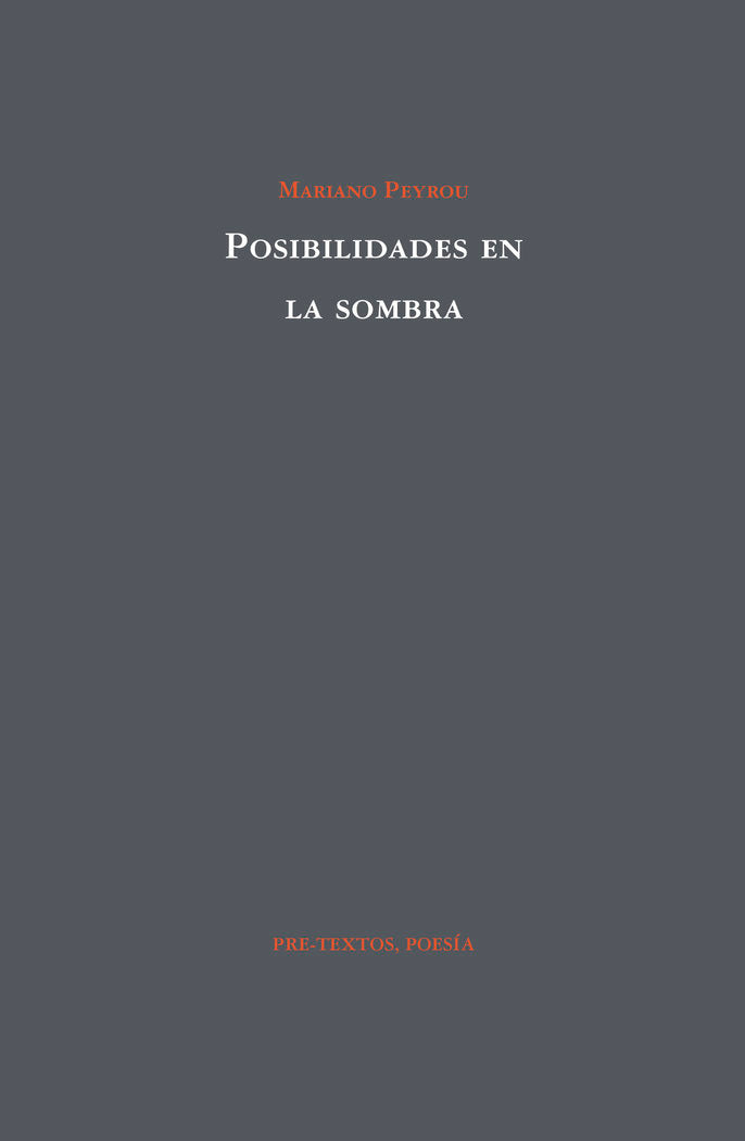 POSIBILIDADES EN LA SOMBRA   *, de Peyrou | portada del libro