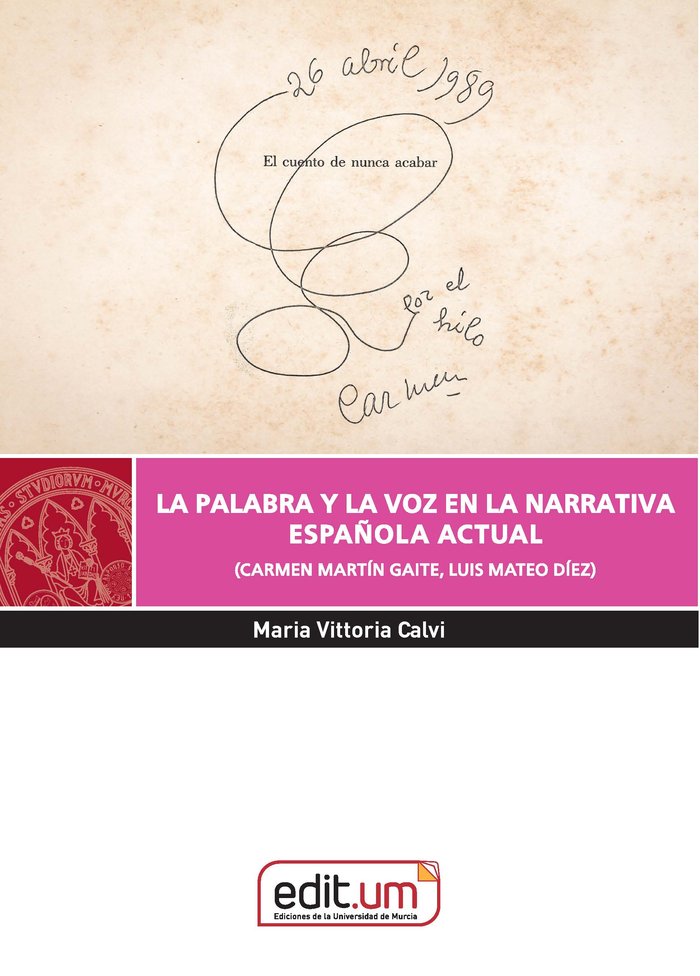 LA PALABRA Y LA VOZ EN LA NARRATIVA ESPAÑOLA ACTUAL, de CALVI | portada del libro