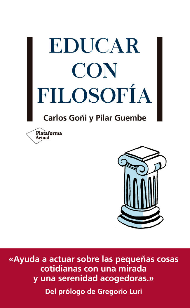 Educar con filosofía, de Goñi, Carlos | portada del libro