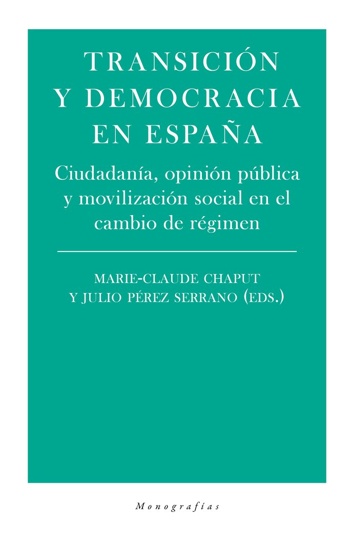 TRANSICION Y DEMOCRACIA EN ESPAÑA, de PEREZ SERRANO,JULIO | portada del libro