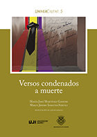 Versos condenados a muerte., de Martínez Gimeno, María José | portada del libro