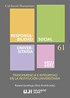 Transparencia e integridad en la institución universitaria, de Varios autores | portada del libro
