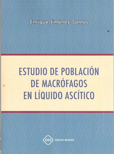 ESTUDIO DE POBLACION DE MACROFAGOS EN LIQUIDO ASCITICO, de JIMENEZ SANTOS | portada del libro