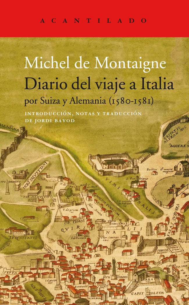 Diario del viaje a Italia, de De Montaigne, Michel | portada del libro