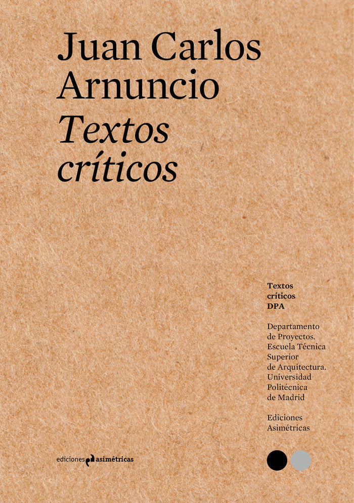 TEXTOS CRÍTICOS  10, de Arnuncio, Juan Carlos | portada del libro