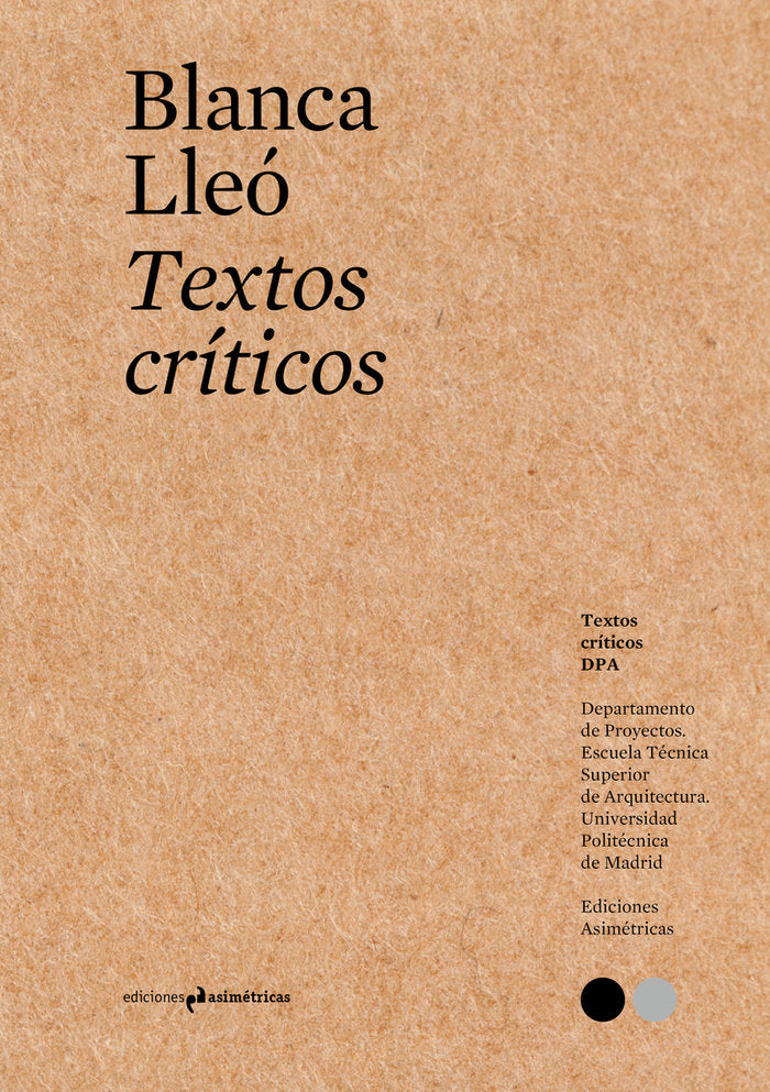 TEXTOS CRITICOS  12, de LLEO, BLANCA | portada del libro