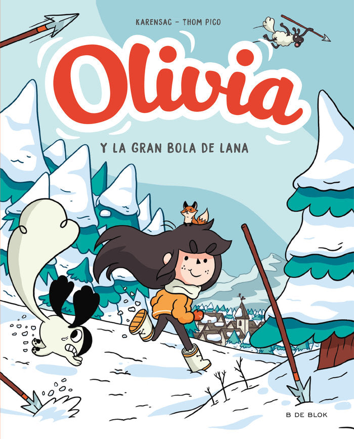 Y la gran bola de lana (Olivia 3), de Pico, Thom | portada del libro