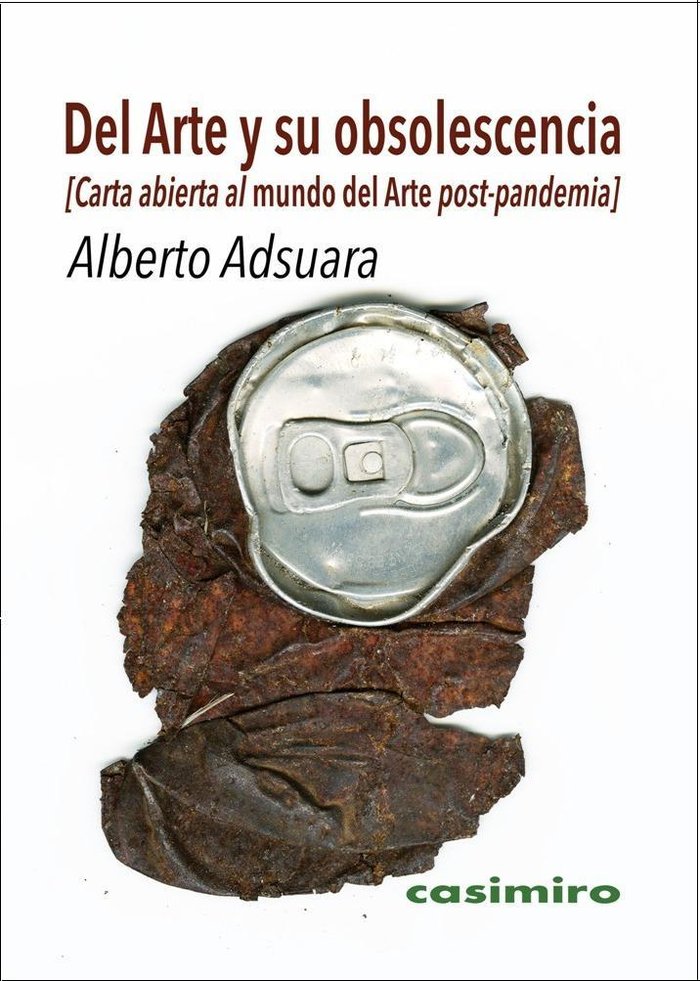 Del Arte y su obsolescencia, de Adsuara Vehí, Alberto | portada del libro