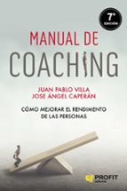 MANUAL DE COACHING, de Juan Pablo Villa | portada del libro