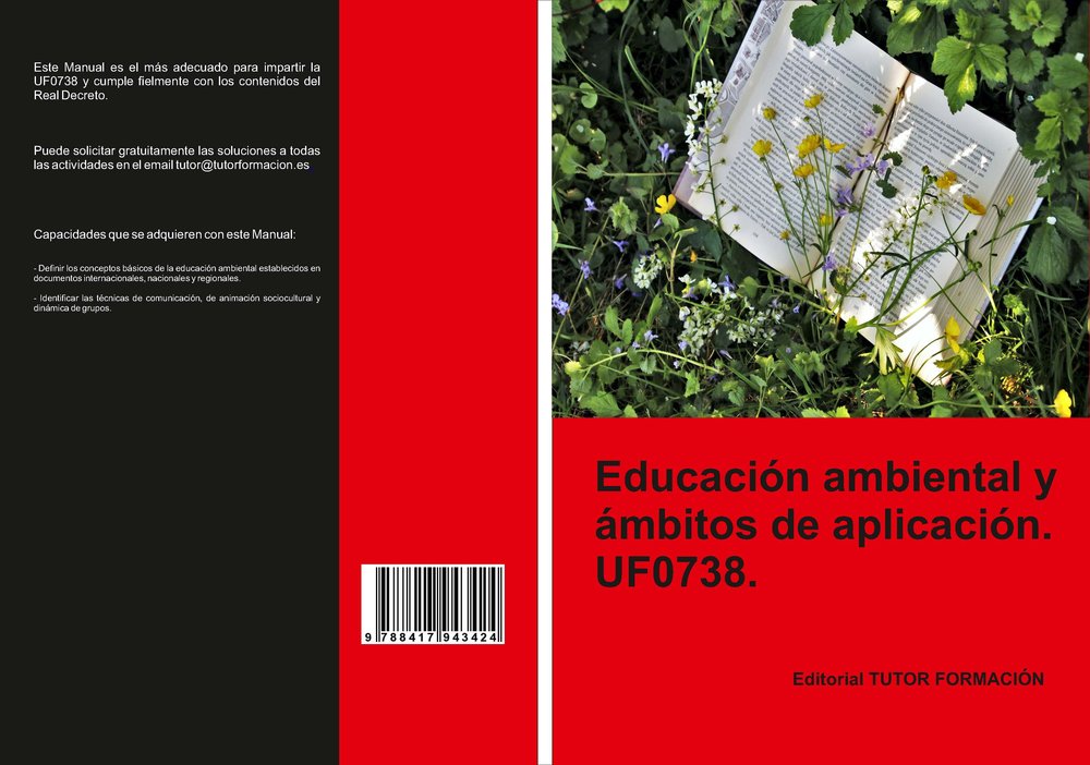 EDUCACION AMBIENTAL Y AMBITOS DE APLICACION. UF0738., de GONZALEZ MOLINA, PILAR | portada del libro