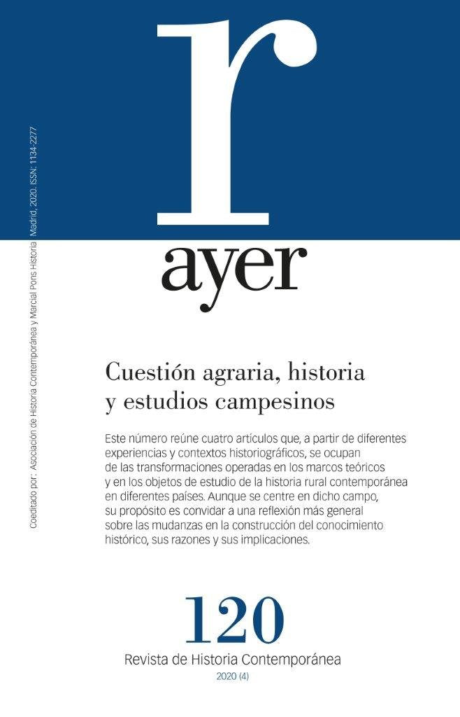 Cuestión agraria, historia y estudios campesinos, de Díaz Geada, Alba | portada del libro