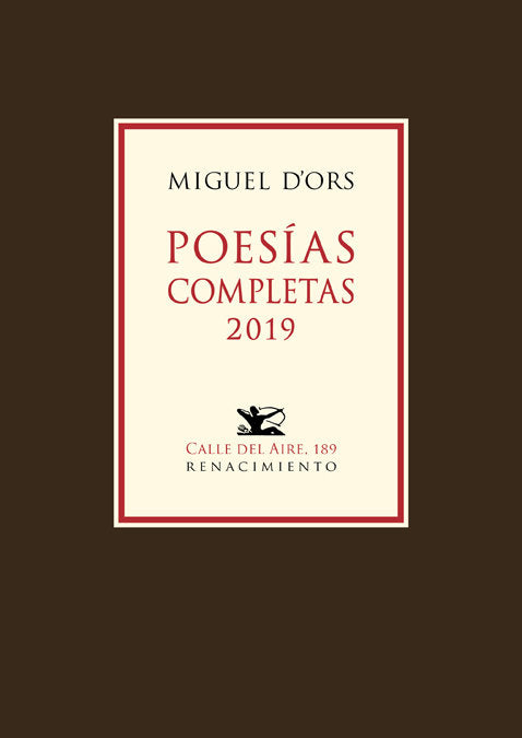 Poesías completas 2019, de Ors, Miguel d' | portada del libro