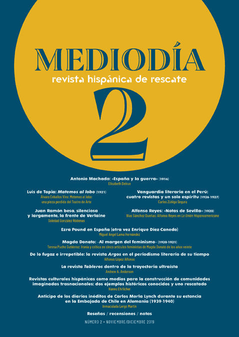 Mediodía. Revista hispánica de rescate. 2, de Varios autores | portada del libro