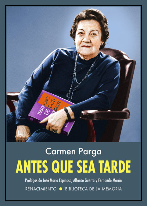 Antes que sea tarde, de Parga, Carmen | portada del libro