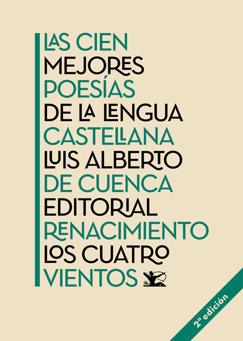 Las cien mejores poesías de la lengua castellana, de Cuenca, Luis Alberto de | portada del libro