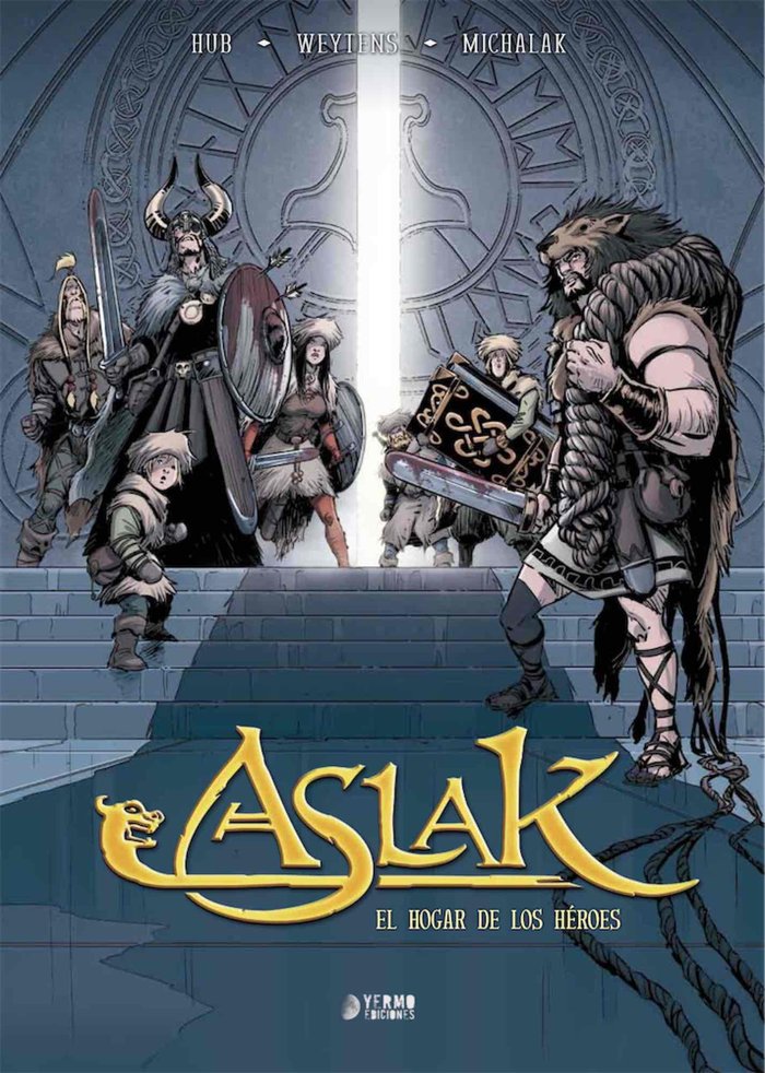 ASLAK 03: EL HOGAR DE LOS HEROES, de HUB | portada del libro