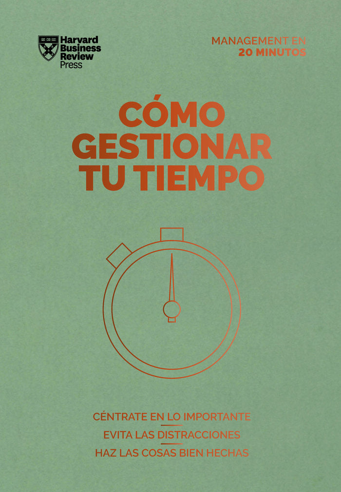 COMO GESTIONAR TU TIEMPO | portada del libro