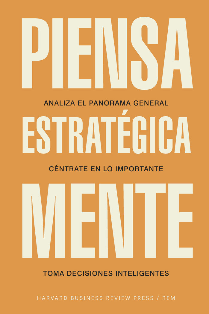 PIENSA ESTRATEGICAMENTE | portada del libro