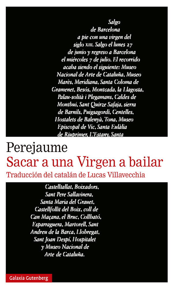 SACAR A UNA VIRGEN A BAILAR, de Perejaume | portada del libro