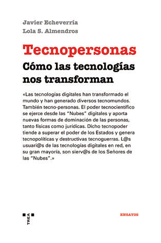 Tecnopersonas, de Echeverría Ezponda, Javier | portada del libro