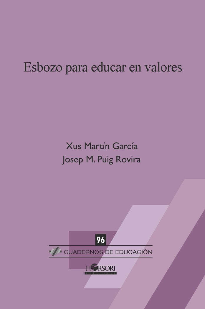 Esbozo para educar en valores, de Martín García, Xus | portada del libro
