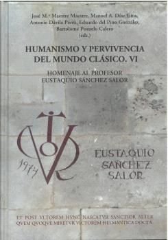 HUMANISMO Y PERVIVENCIA DEL MUNDO CLASICO. VI, de VVAA | portada del libro