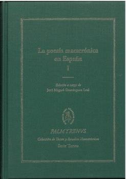 LA POESIA MACARRONICA EN ESPAÑA I, de DOMINGUEZ LEAL, JOSE MIGUEL | portada del libro