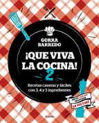 ¡Que viva la cocina! 2, de Gorka Barredo | portada del libro