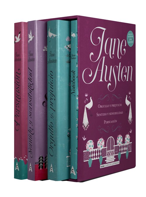 Estuche - Jane Austen: mejores títulos + notebook, de Austen | portada del libro