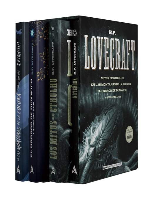 Estuche - H.P. Lovecraft: mejores títulos + notebook, de Lovecraft | portada del libro