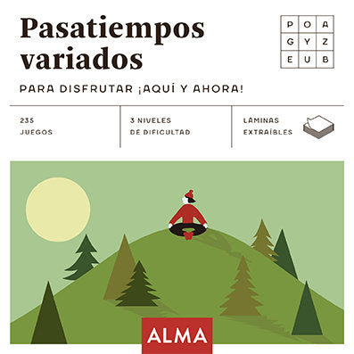 Pasatiempos variados para disfrutar ¡Aquí y ahora!, de Varios autores | portada del libro