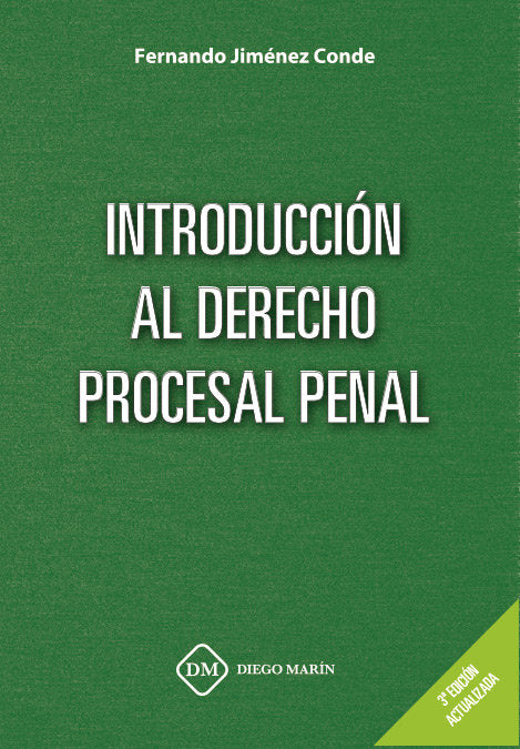 INTRODUCCION AL DERECHO PROCESAL PENAL, de JIMENEZ CONDE, FERNANDO | portada del libro