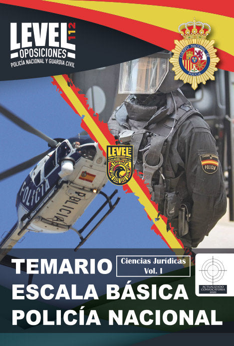 TEMARIO ACCESO ESCALA BASICA POLICIA NACIONAL VOL. 1 CIENCIAS JURIDICAS, de ACADEMIA LEVEL 112 | portada del libro