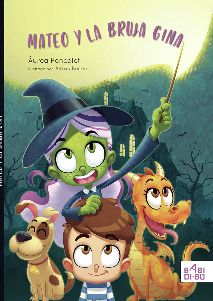 Mateo y la bruja Gina, de Poncelet, Aurea | portada del libro