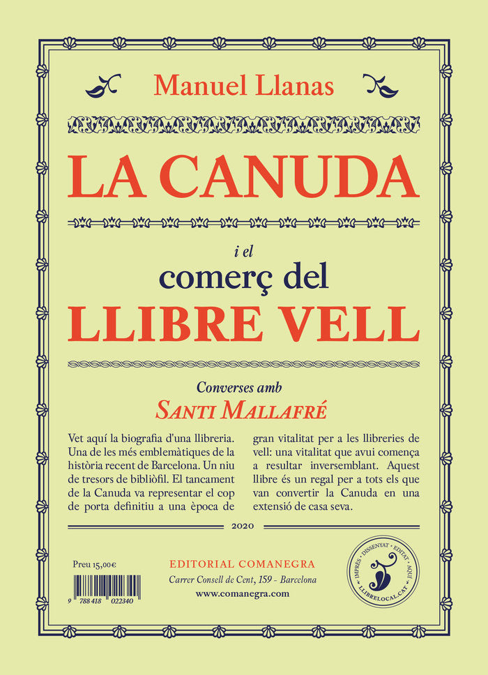 La Canuda i el comerç del llibre vell, de Llanas Pont, Manuel | portada del libro