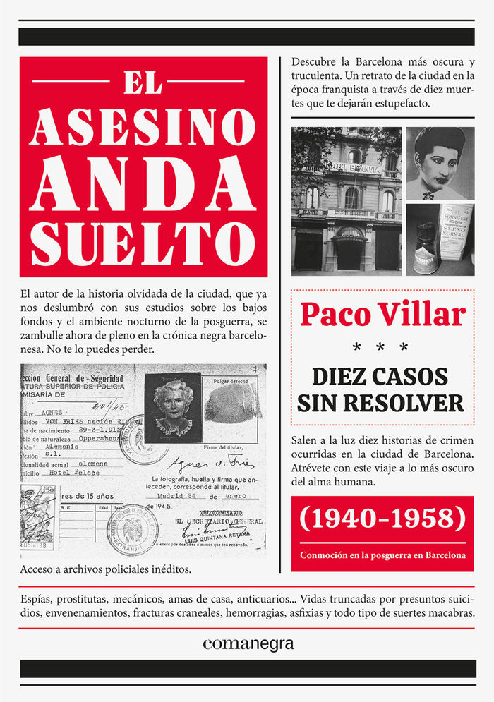 El asesino anda suelto, de VILLAR, PACO | portada del libro