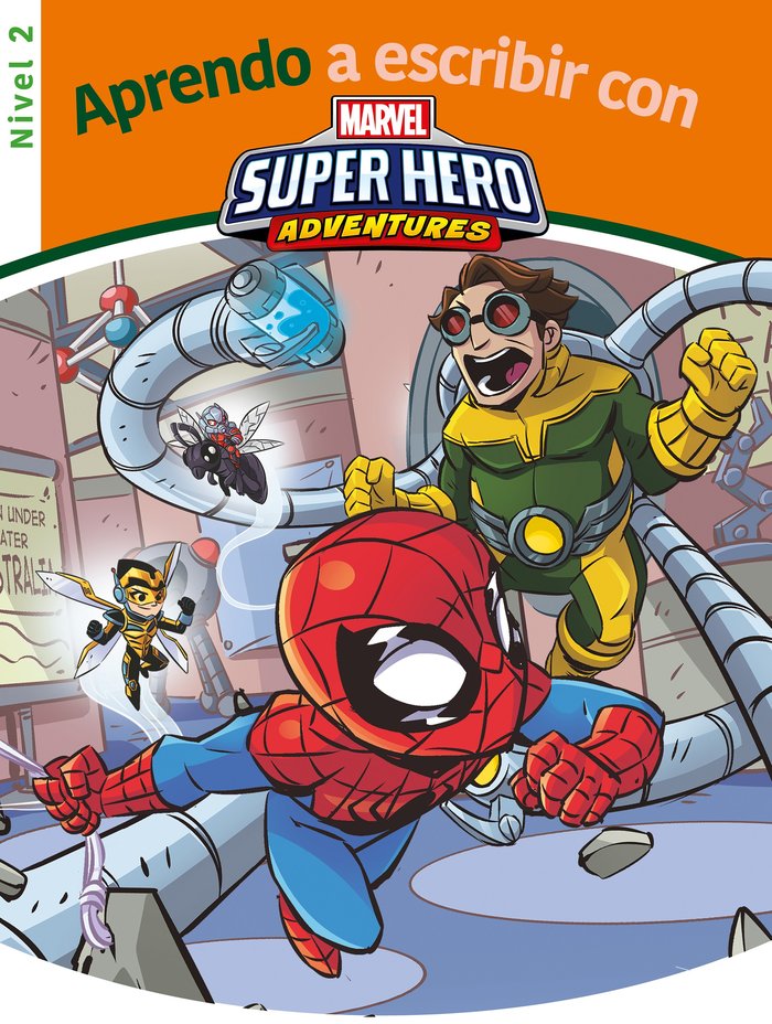 Aprendo a escribir con los superhéroes - Nivel 2 (Aprendo a escribir con Marvel), de Marvel | portada del libro