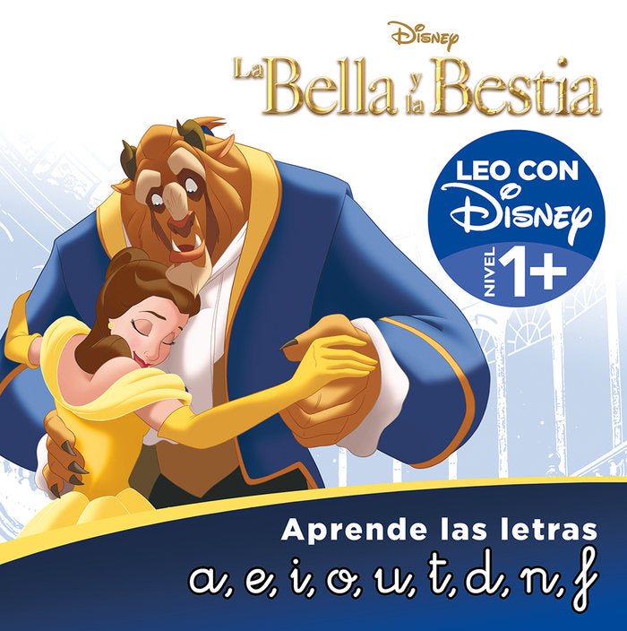 LA BELLA Y LA BESTIA. APRENDE LAS LETRAS, de DISNEY | portada del libro