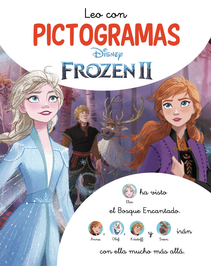 LEO CON PICTOGRAMAS. LA HISTORIA DE FROZEN 2, de DISNEY | portada del libro