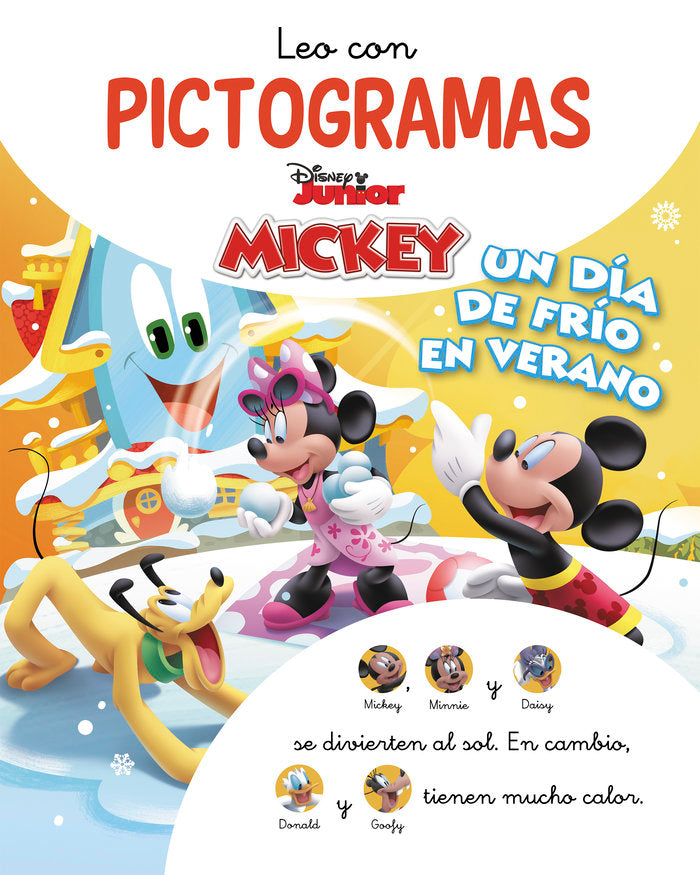 MICKEY MOUSE FUNHOUSE. LEO CON PICTOGRAMAS. UN DIA DE FRIO EN VERANO, de DISNEY | portada del libro