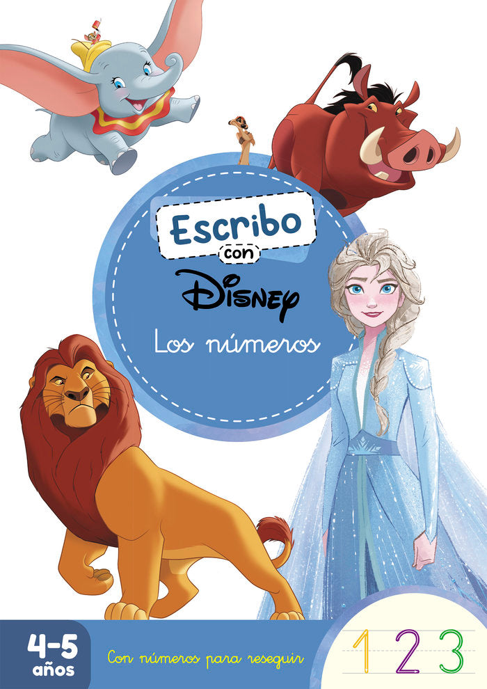 ESCRIBO CON DISNEY LOS NUMEROS, de DISNEY | portada del libro