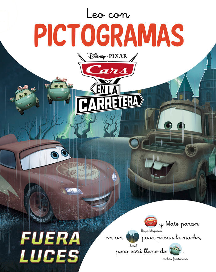 Leo con Pictogramas Disney - Luces fuera, de DISNEY | portada del libro