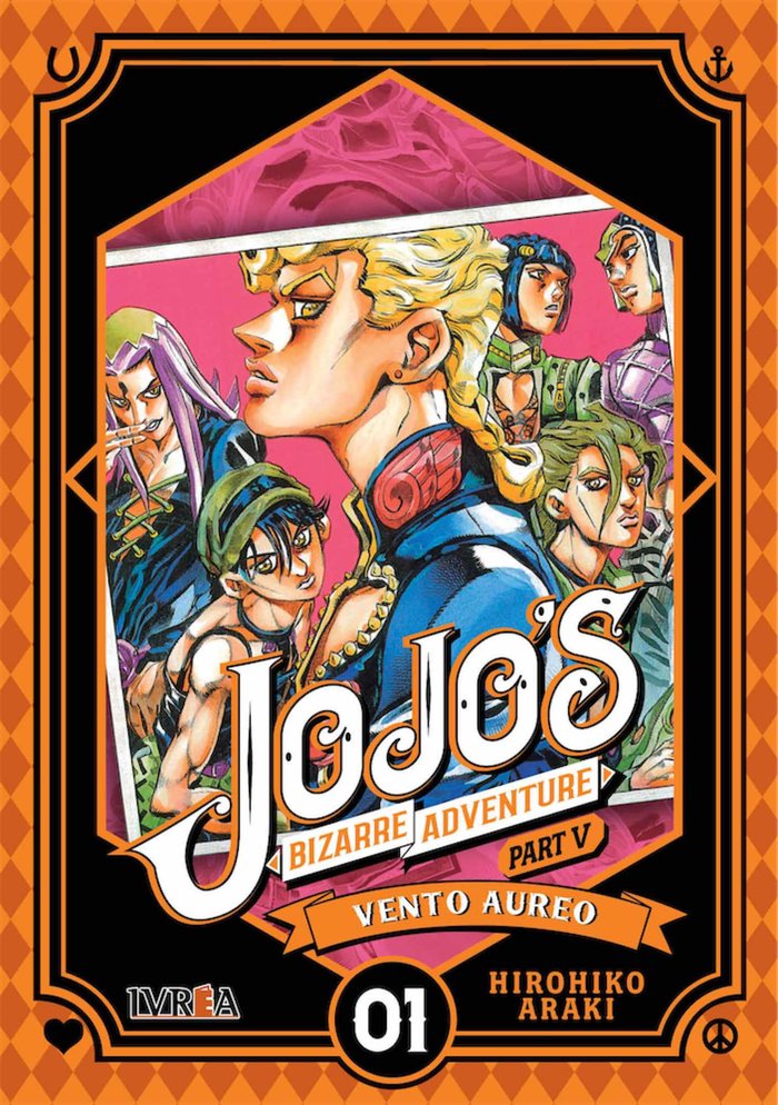 JOJO´S BIZARRE ADVENTURE PART V VENTO AUREO, de HIROIKO ARAKI | portada del libro