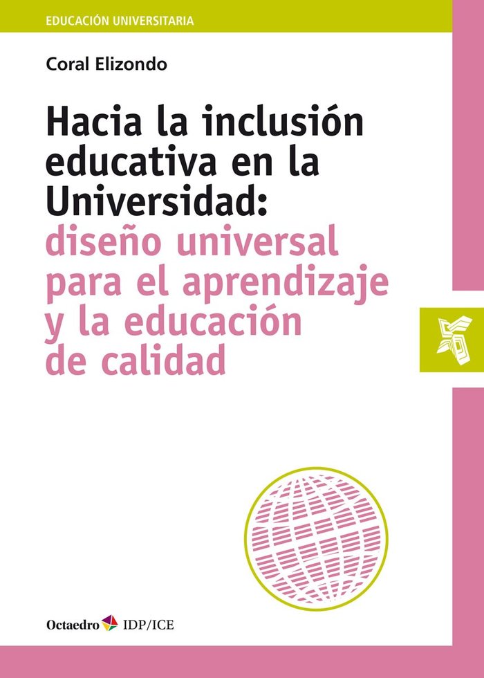 Hacia la inclusiùn educativa en la Universidad, de Elizondo Carmona, Coral | portada del libro