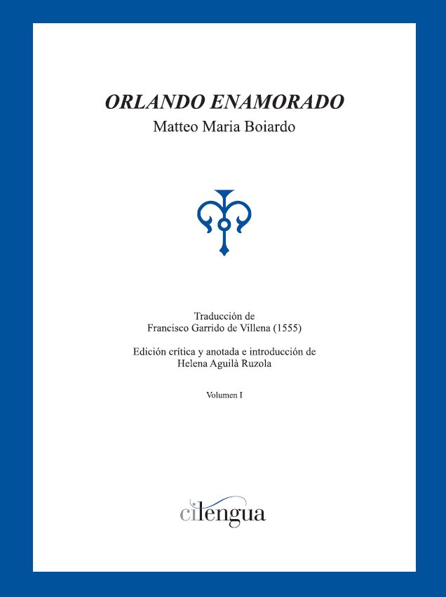 Orlando enamorado. Matteo Maria Boiardo. | portada del libro