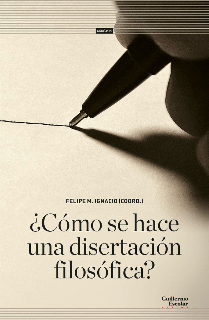 COMO SE HACE UNA DISERTACION FILOSOFICA | portada del libro
